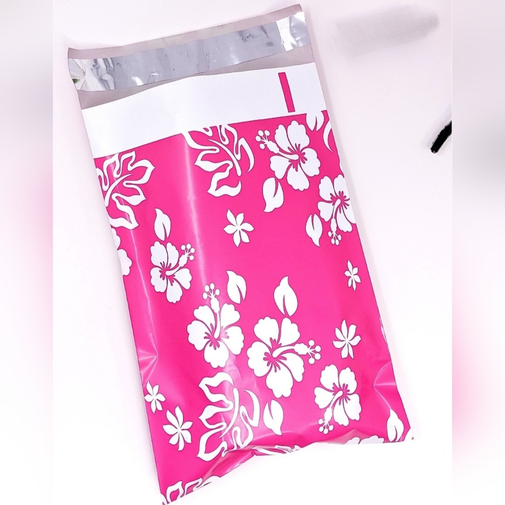 NWT -20ct. 6x9 🌺 Polymailers, Bonus: Random Thank You Cards And Stickers - Picture 3 of 4